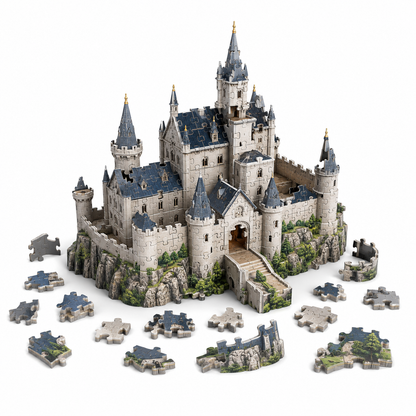 Wellssgreen 3D Castle Puzzle – Buildable Display Puzzle Set for Kids & Families