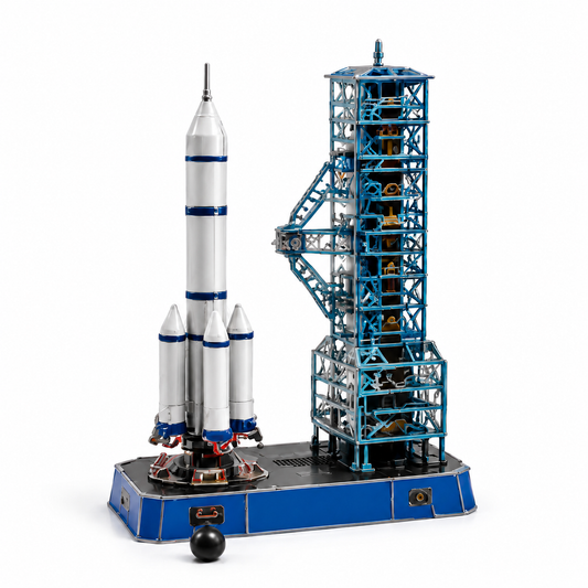 Wellssgreen Rocket Launch Engineering Model – Buildable Space Launch Display Set