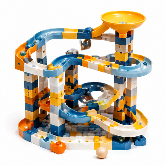 Wellssgreen Marble Run Building Set – Creative Track Construction Toy for Kids