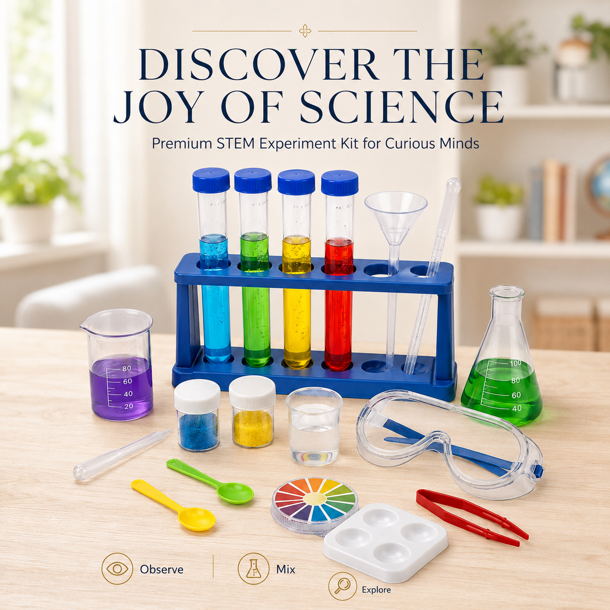 Wellssgreen Kids' Science Experiment Kit – Hands-On STEM Exploration Set