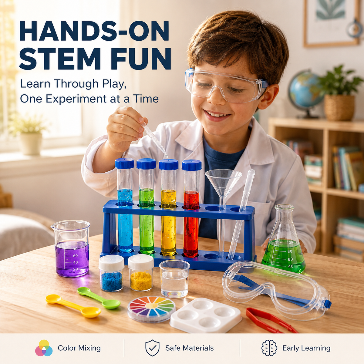 Wellssgreen Kids' Science Experiment Kit – Hands-On STEM Exploration Set