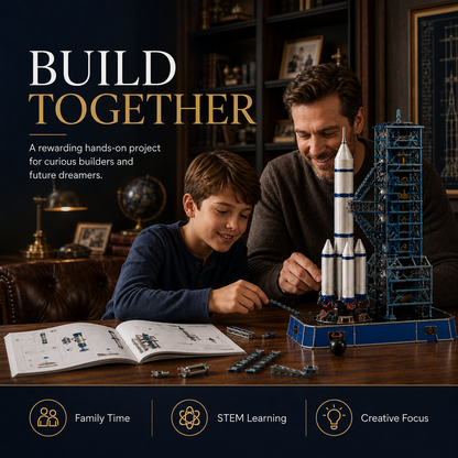 Wellssgreen Rocket Launch Engineering Model – Buildable Space Launch Display Set