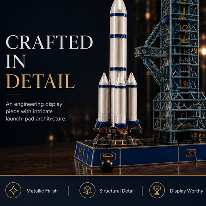 Wellssgreen Rocket Launch Engineering Model – Buildable Space Launch Display Set