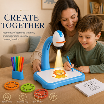 Wellssgreen Projection Drawing Desk – Kids Tracing & Drawing Projector Toy